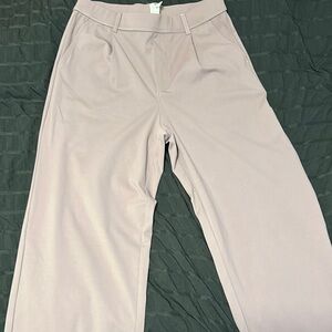 Purple Wide-Leg Trousers